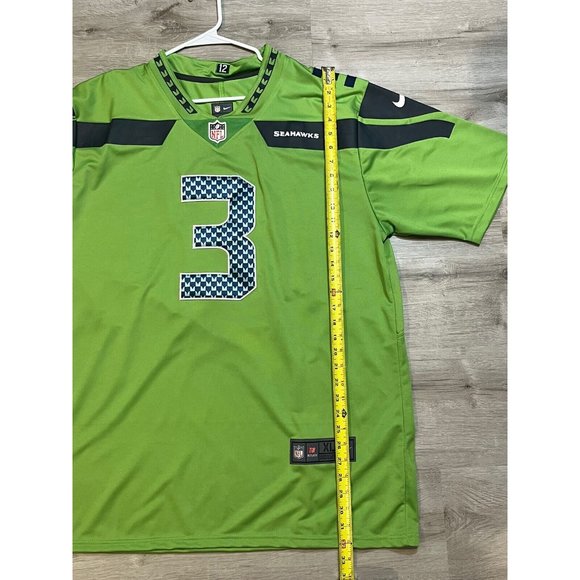 Nike Seattle Seahawks, On Field, Stitched #3 Russel Wilson Jersey, Size XL NFL - Picture 7 of 9